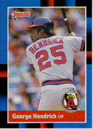1988 Donruss Baseball Cards    479     George Hendrick